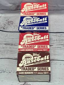 1986, 1988, 1989, & 1990 Topps Traded Sets