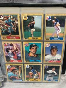 1987 Topps Set in Album
