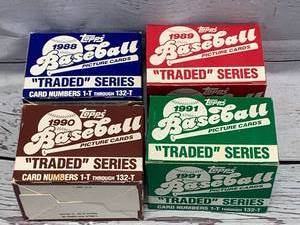 1988, 1989,1990, 1991 Topps Traded Sets
