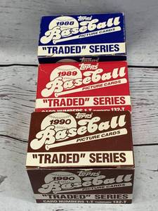 1988, 1989,1990 Topps Traded Baseball Card Sets