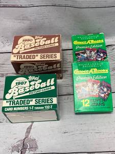 1987 & 1990 Topps Traded Sets & 2 Premier 1990 Sets