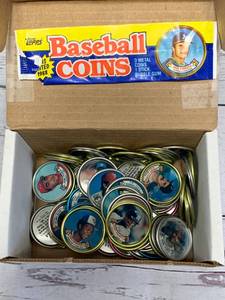 Box of 1990 Topps Baseball Coins