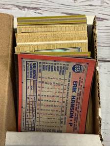 Box of Error & Misscut Baseball Cards