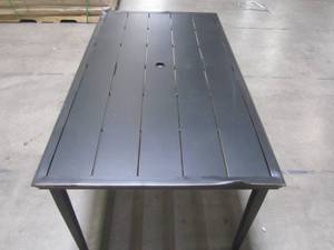 lot 102 image: Outdoor Patio Table 67.5 x 38 x 29