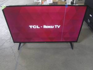 lot 763 image: TCL 40 Inch 1080p Smart LED Roku TV (2019) 40S325