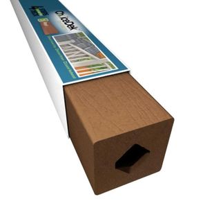 lot 843 image: ChoiceDek (Common 4-in X 4-in x 4-12-ft Actual 4.265-in x 4.265-in x 4.25-ft) Foundations Harvest Brown Composite Deck Post 228752