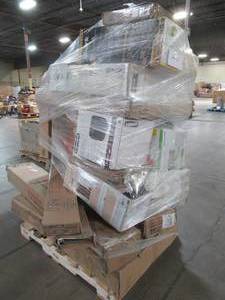 lot 107 image: WHOLESALE MIXED PALLET OF MISCELLANEOUS LIGHTING, AND SMALL HOUSEWARES