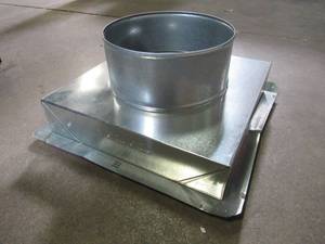 lot 835 image: Master Flow 12 in. x 12 in. to 8 in. Ceiling Register Box CRB12X12X8 - 6 Total