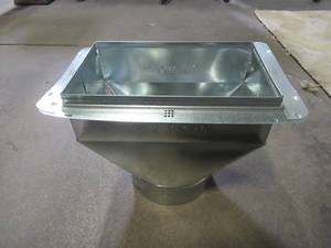 lot 837 image: Master Flow 10 in. x 6 in. to 6 in. Universal Register Box with Flange RBF10X6X6 - 12 Total