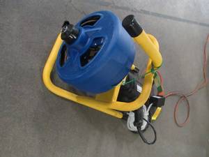 lot 841 image: BrassCraft 516 in. x 50 ft. Cable Drum Machine BC260 - With Foot Control, Missing Cutters
