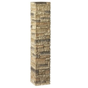 lot 328 image: Deckorators Beige Fiberglass Deck Post Sleeve (Fits Common Posts Measurement 8 x 8 x 42) Model 128234.