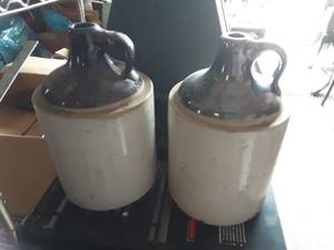 lot 59 image: 2-Brown Glaze Top Jugs