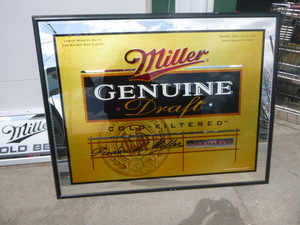 Miller Genuine Draft Mirrored Sign