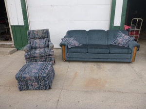 Couch with Chair and Ottoman