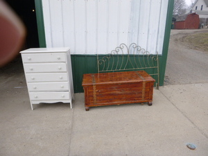 Cedar Chest, Dresser and Head Board