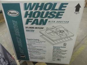 lot 3 image: Master Flow 6000 CFM 30 in. Belt Dr...