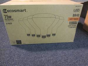 lot 16 image: EcoSmart 75-Watt Equivalent BR40 Di...