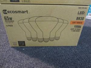 lot 18 image: 2 EcoSmart 65-Watt Equivalent BR30 ...