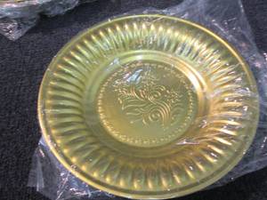 lot 185 image: 12 Stainless Charger 9.5 inch Plate...
