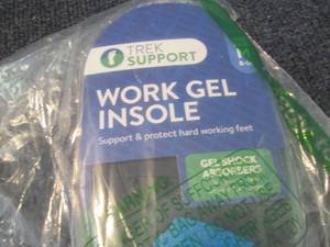 lot 208 image: Work Gel Insole M 8-14 size...