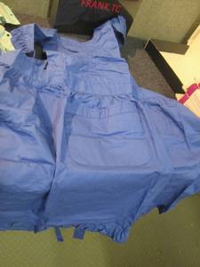lot 215 image: 2 Frank TC Blue Cotton Frilled Kitc...
