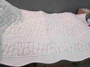 lot 216 image: Large Quilted Table Runner...