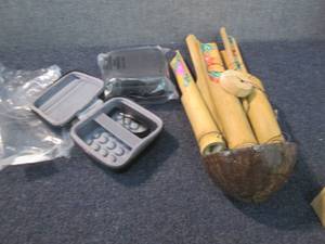 lot 354 image: Bamboo Wind Chimes, 2 Hard Zippered...