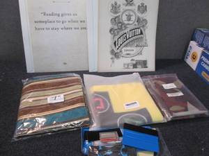 lot 362 image: 2 Prints, Pillow Covers, Ladies Sca...