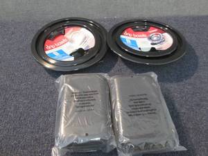 lot 372 image: 2- 2pc Drip Bowl Sets, 2 Hard Cases...