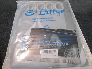 lot 396 image: 2 Shower Curtains with Hooks...