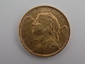 1935 Gold Coin Swiss Coin