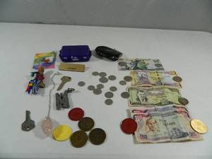 Assorted Foreign Currency and Collectibles