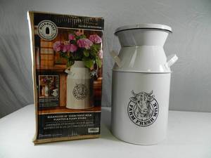 2 New Milkhouse Planters & Plant Stands