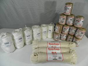 Large Lot of New Jute, Rope, Etc