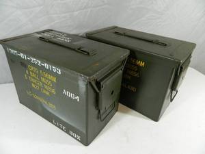 2 US Military Ammo Cans