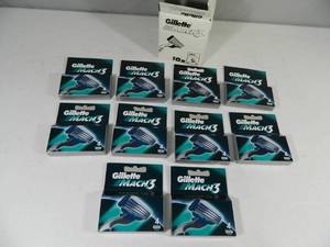10 New Boxes of Gillette Mach 3 Cartridges