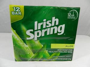 12 New Bars of Irish Spring Soap