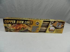 New 2 Pk of Copper Oven Liners