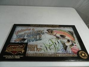 New Fishing Tempered Glass Cuttingboard