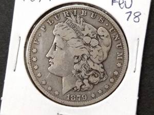 1879 S Rev 78  Morgan Silver Dollar...