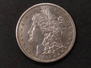 1884 S Morgan Silver Dollar...