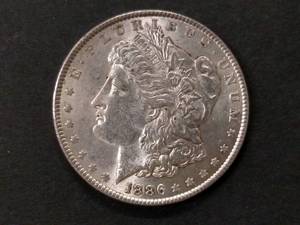 1886 High Grade Morgan Silver Dolla...