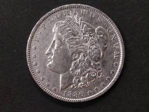 1886 O Morgan Silver Dollar...