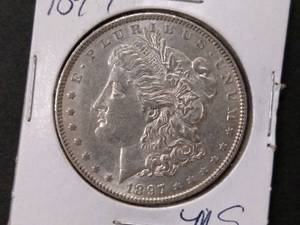 1897 High Grade Morgan Silver Dolla...