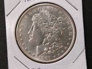 1901 High Grade Morgan Silver Dolla...