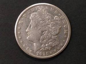 1921 S Morgan Silver Dollar...