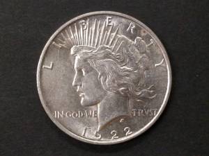 1922 Peace Silver Dollar...