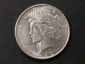 1922 D Peace Silver Dollar...