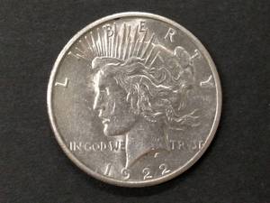1922 S Peace Silver Dollar...