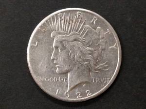 1922 S Peace Silver Dollar...